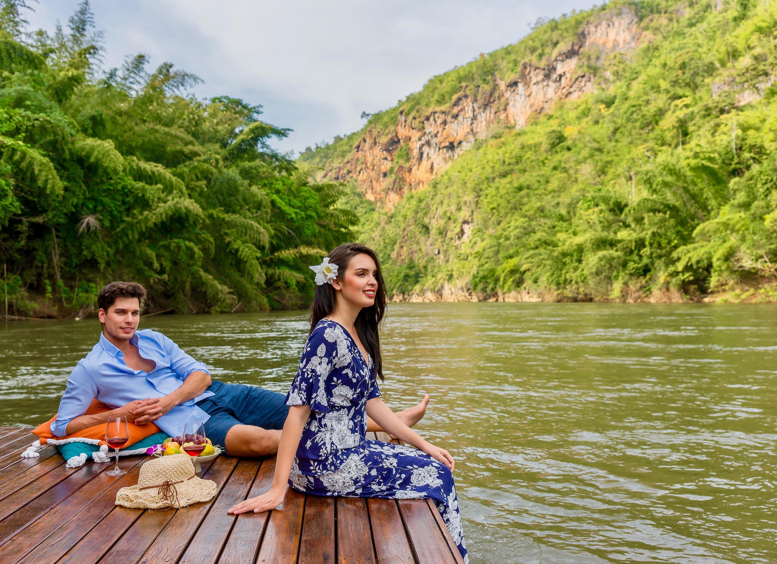 Ban Huai Maenam Noi The Float House River Kwai מראה חיצוני תמונה