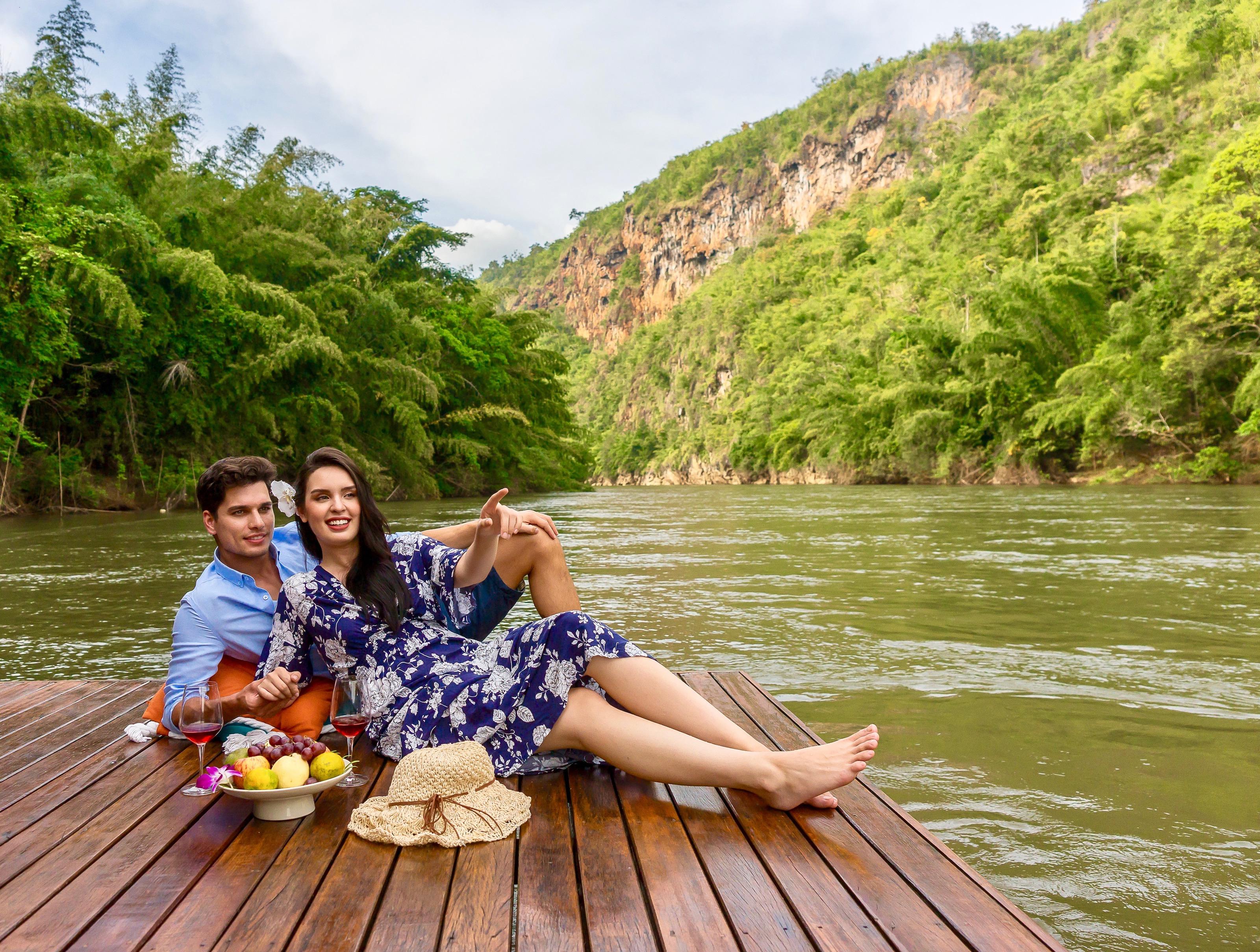 Ban Huai Maenam Noi The Float House River Kwai מראה חיצוני תמונה