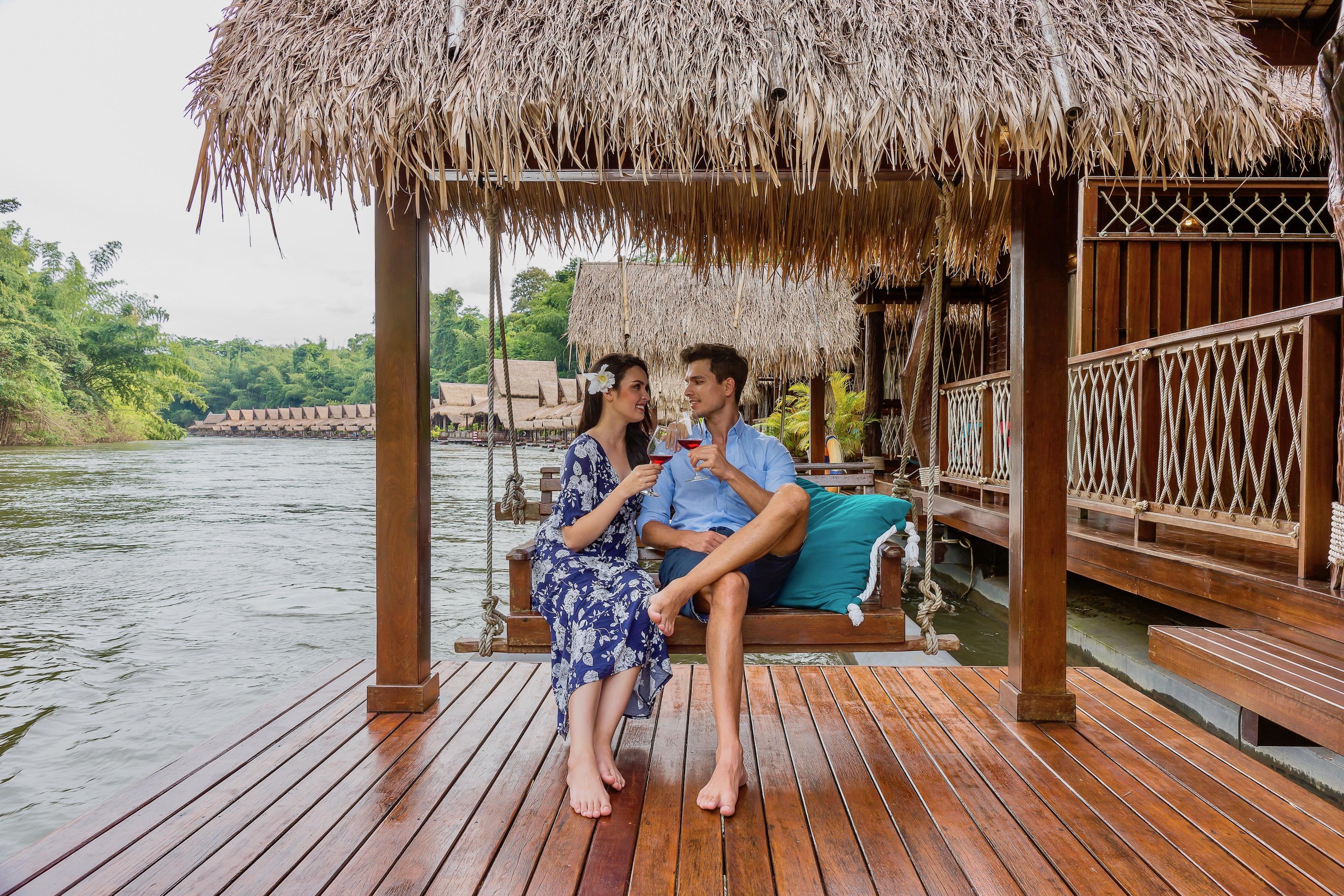 Ban Huai Maenam Noi The Float House River Kwai מראה חיצוני תמונה
