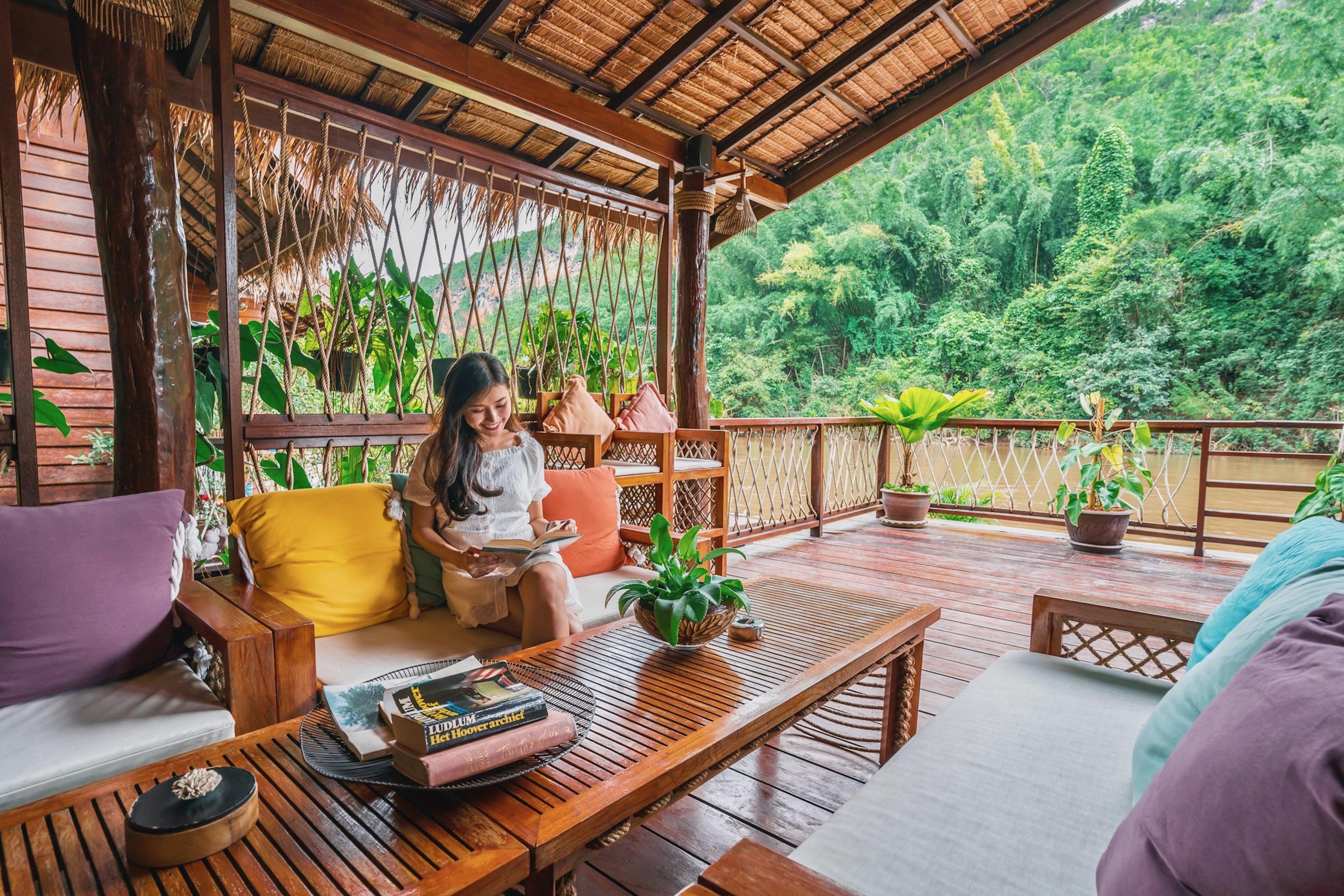 Ban Huai Maenam Noi The Float House River Kwai מראה חיצוני תמונה