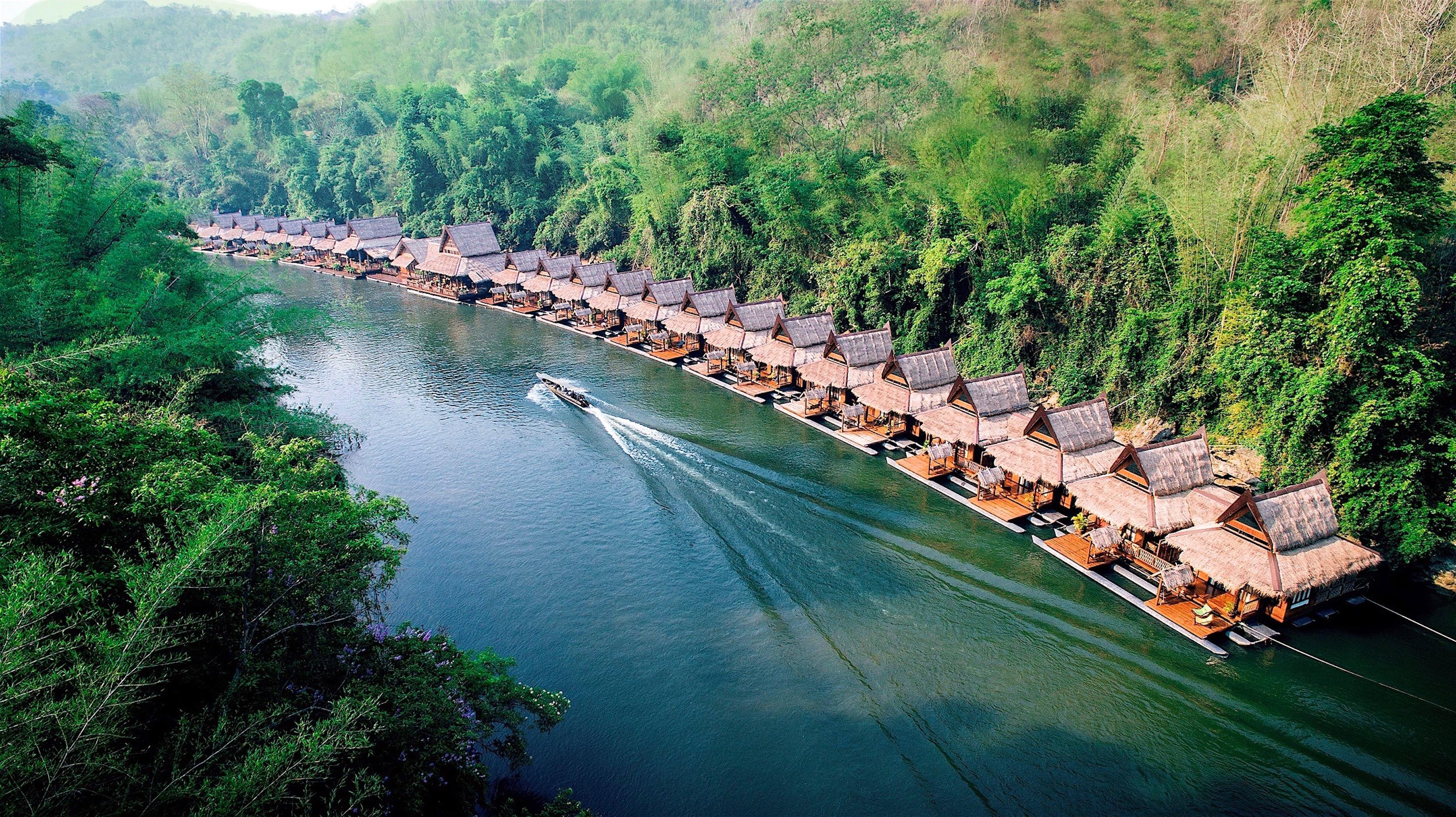Ban Huai Maenam Noi The Float House River Kwai מראה חיצוני תמונה